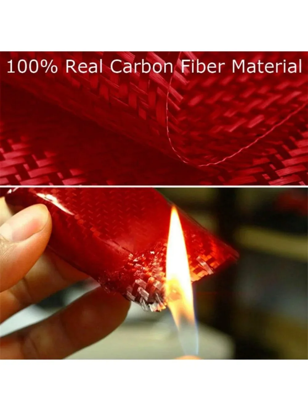 Red Carbon Fiber Key Fob Cover Case for Chevy Camaro, Malibu, Cruze, Spark, Volt